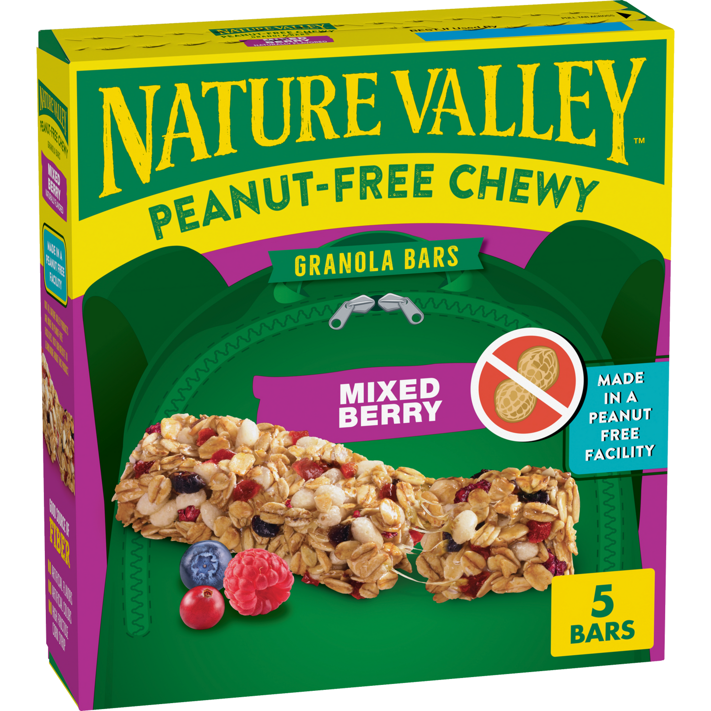 Mixed Berry Peanut Free Chewy Bar Versatile Choice for Family Snack Time