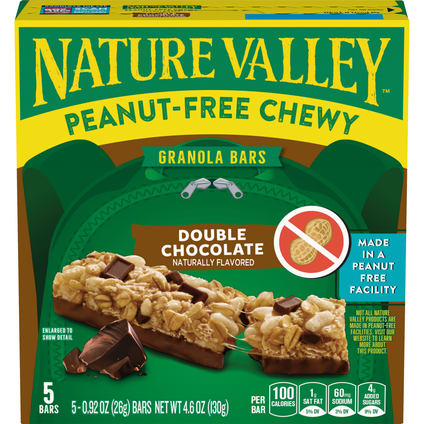 Double Chocolate Peanut Free Chewy Bar Convenient Pantry Selection