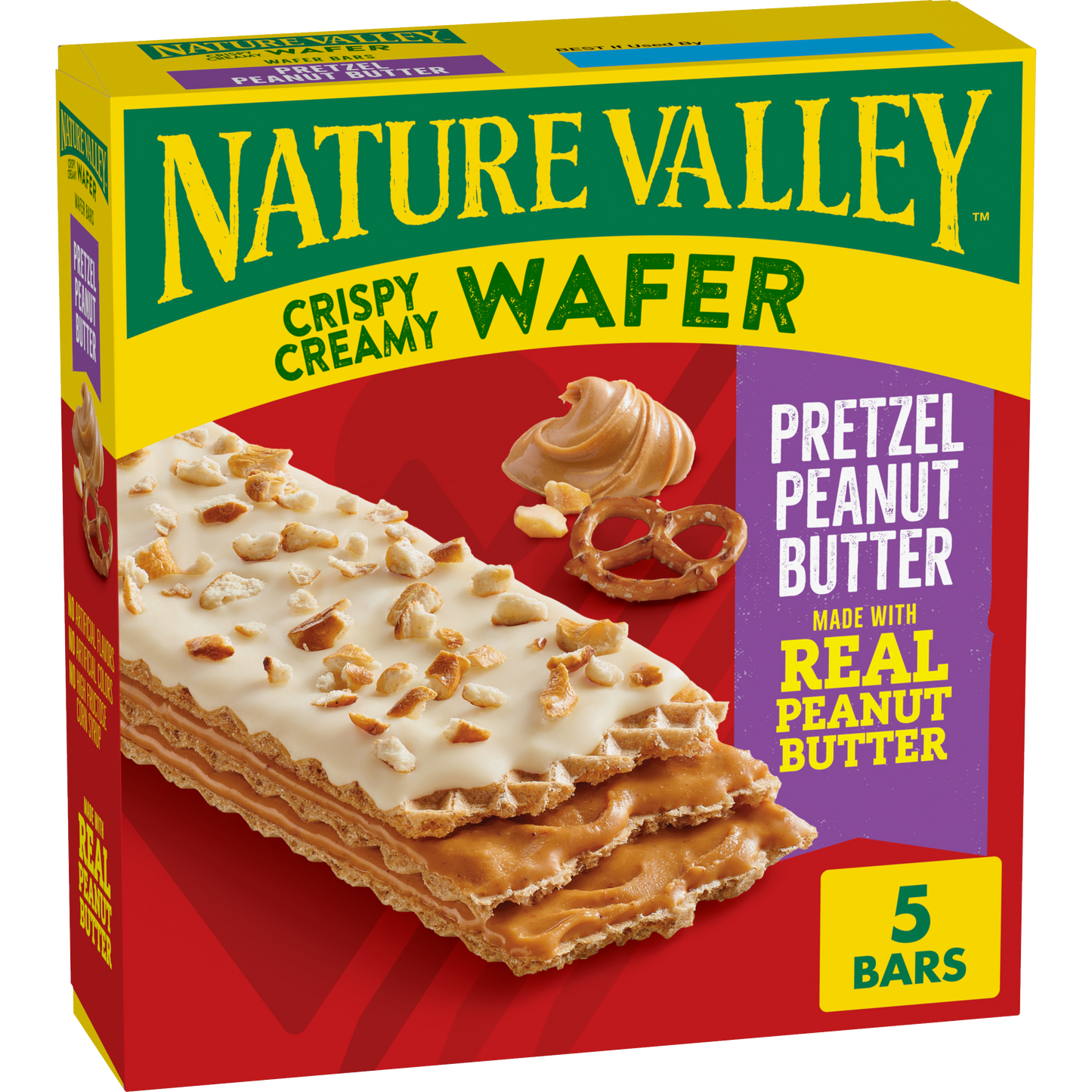 Pretzel Peanut Butter Wafer Bars Portable Option for Daily Snack Breaks