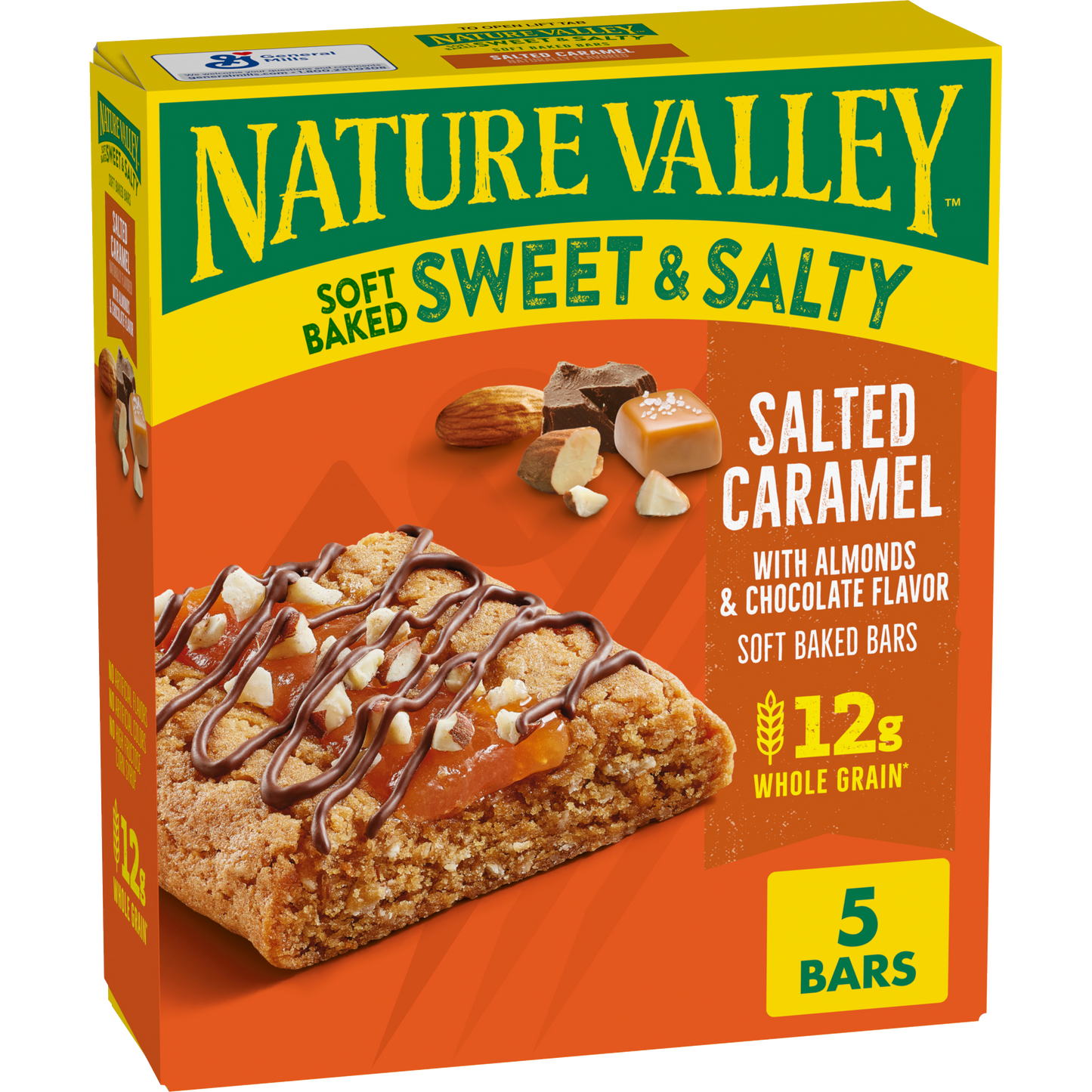 Nature Valley Sweet and Salty Soft Baked Bar Salted Caramel Convenient Pantry Selection