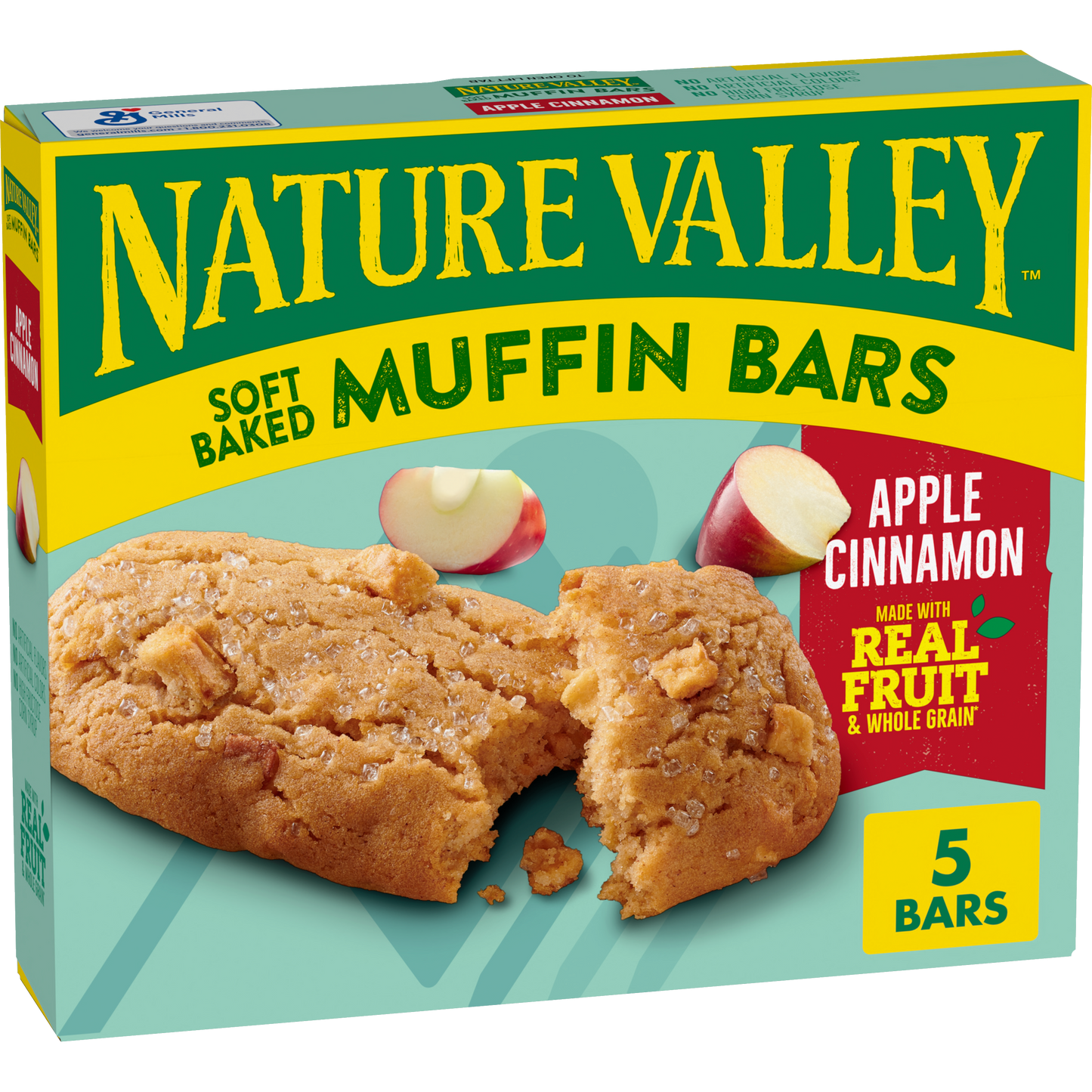 Apple Cinnamon Soft Baked Muffin Bars Portable Option for Daily Snack Breaks