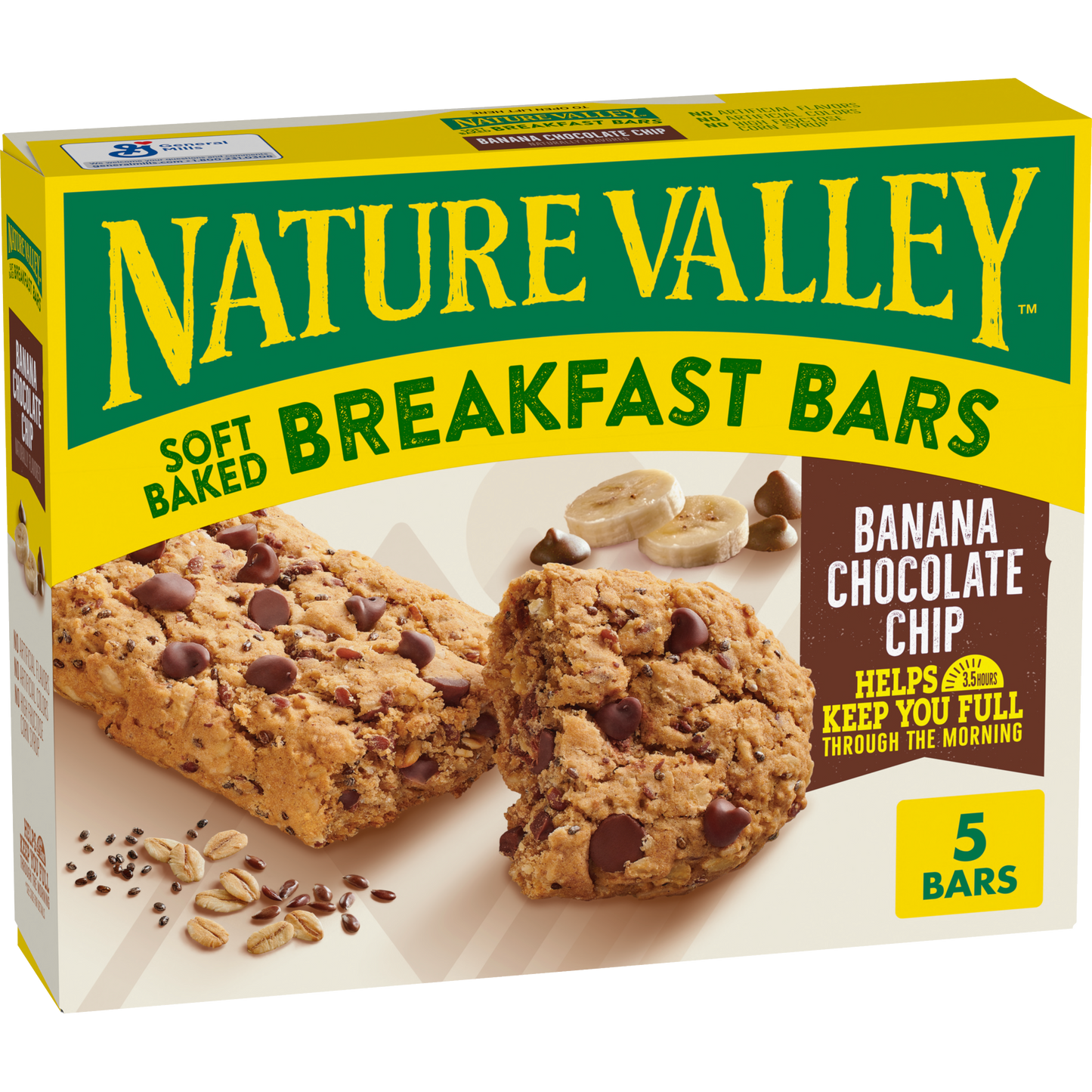 Banana Chocolate Chip Soft Baked Breakfast Bars Portable Option for Daily Snack Breaks