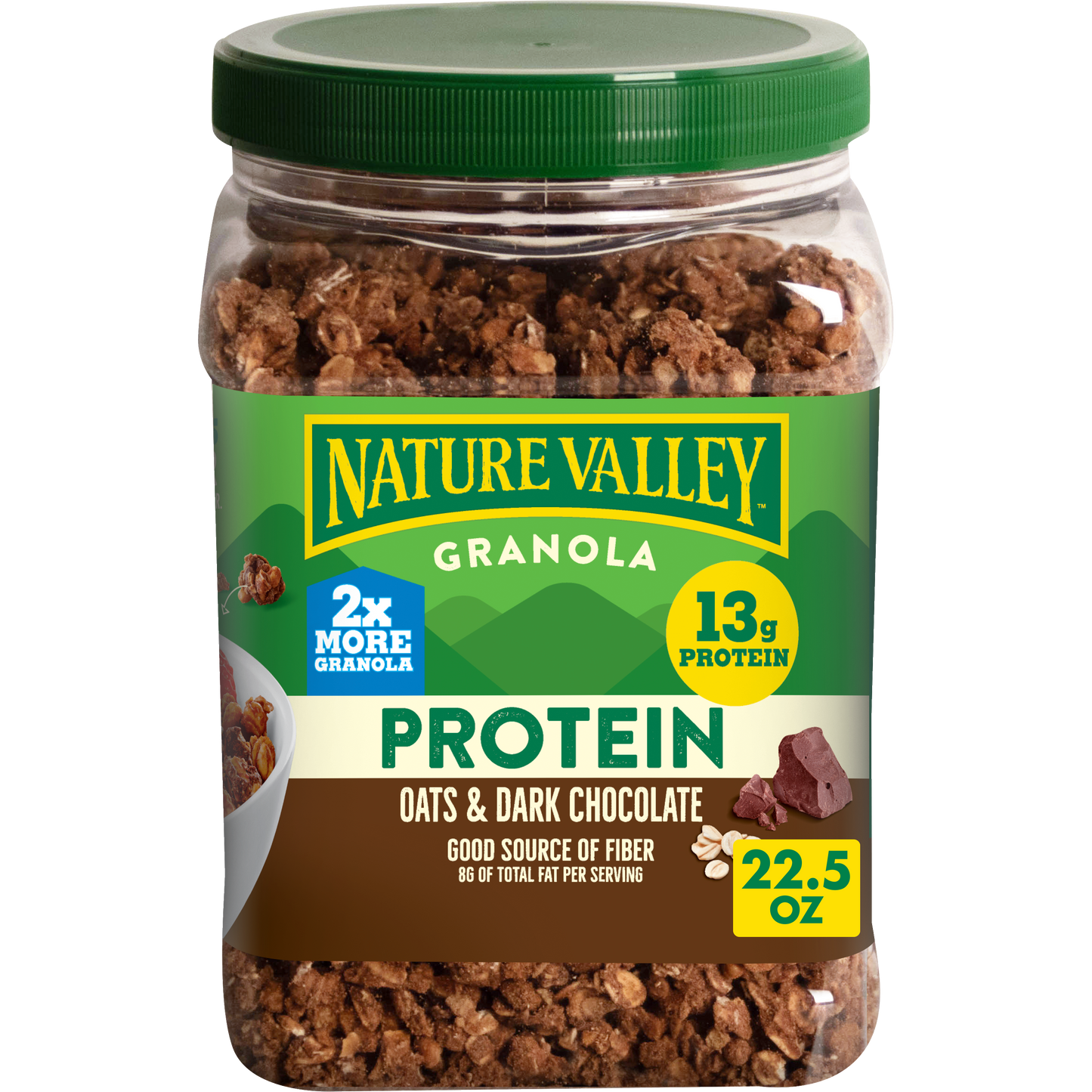 Protein Granola Tub Dark Chocolate Versatile Choice for Family Snack Time