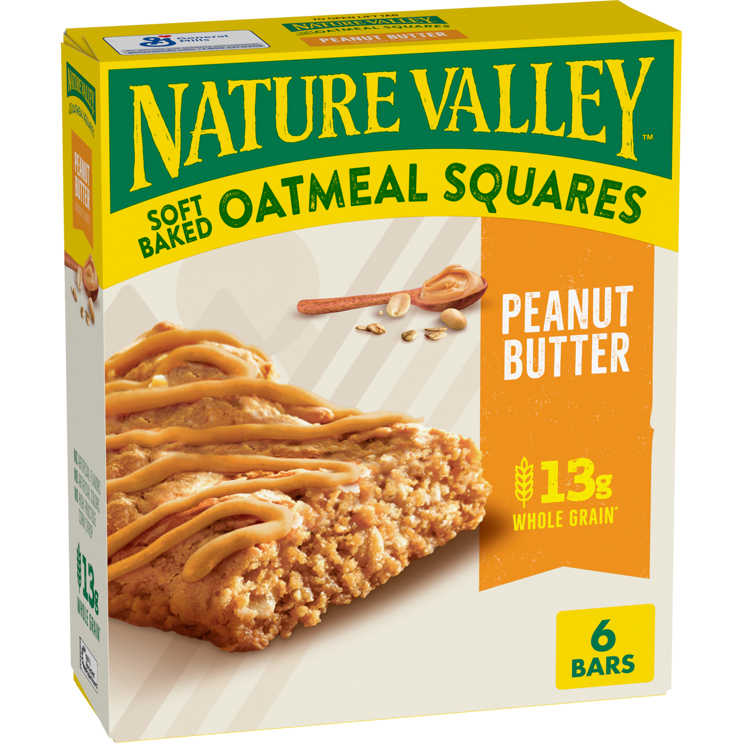 Peanut Butter Soft baked Oatmeal Squares Portable Option for Daily Snack Breaks