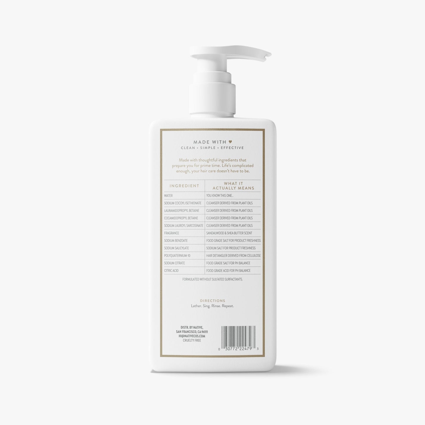 Full and Thick Shampoo Sandalwood and Shea Butter Classic 16.5oz Daily Care