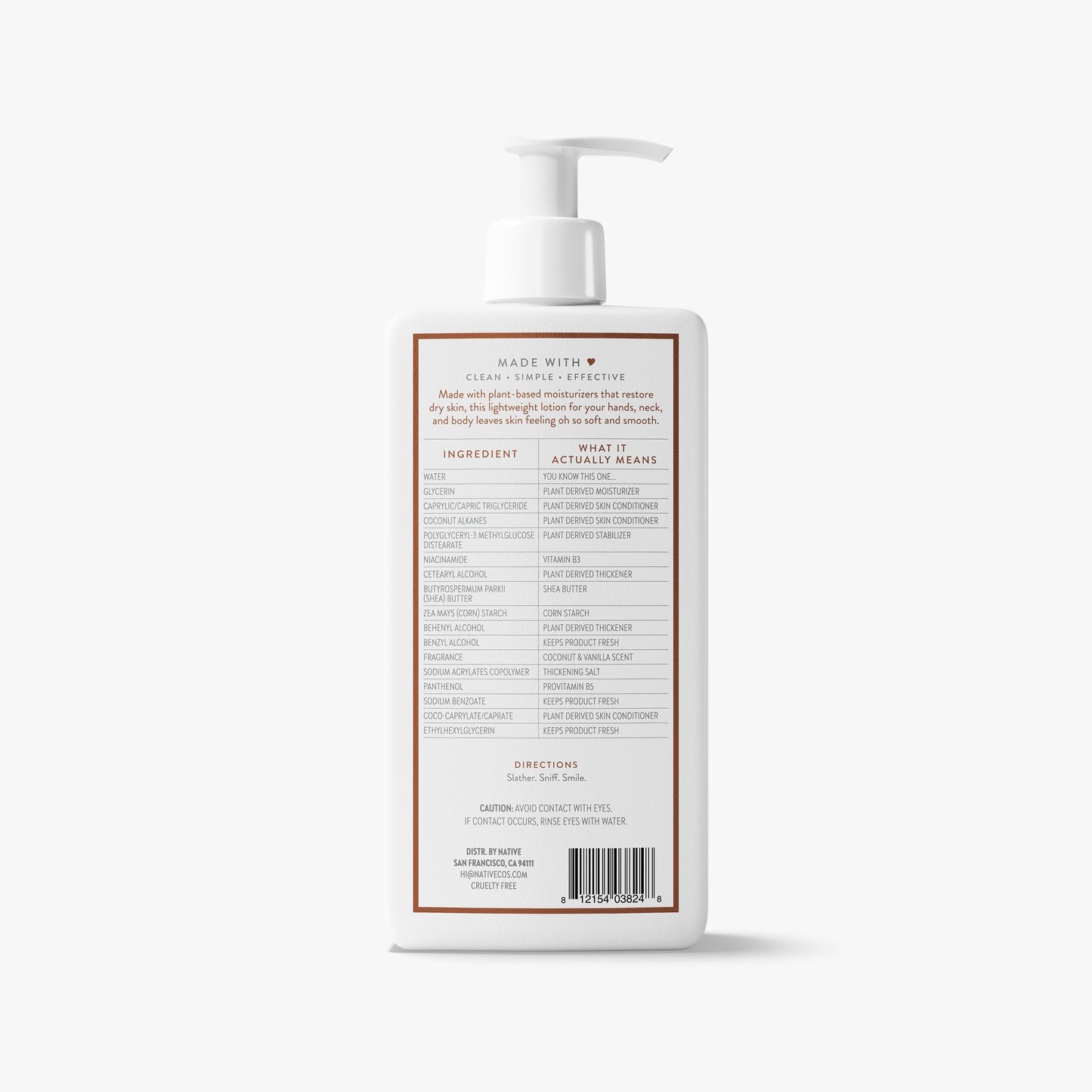 Body Lotion Coconut and Vanilla Classic 16.5oz Daily Care