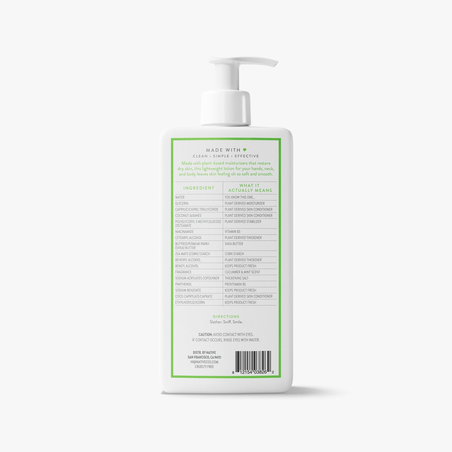 Body Lotion Cucumber and Mint Classic 16.5oz Daily Care