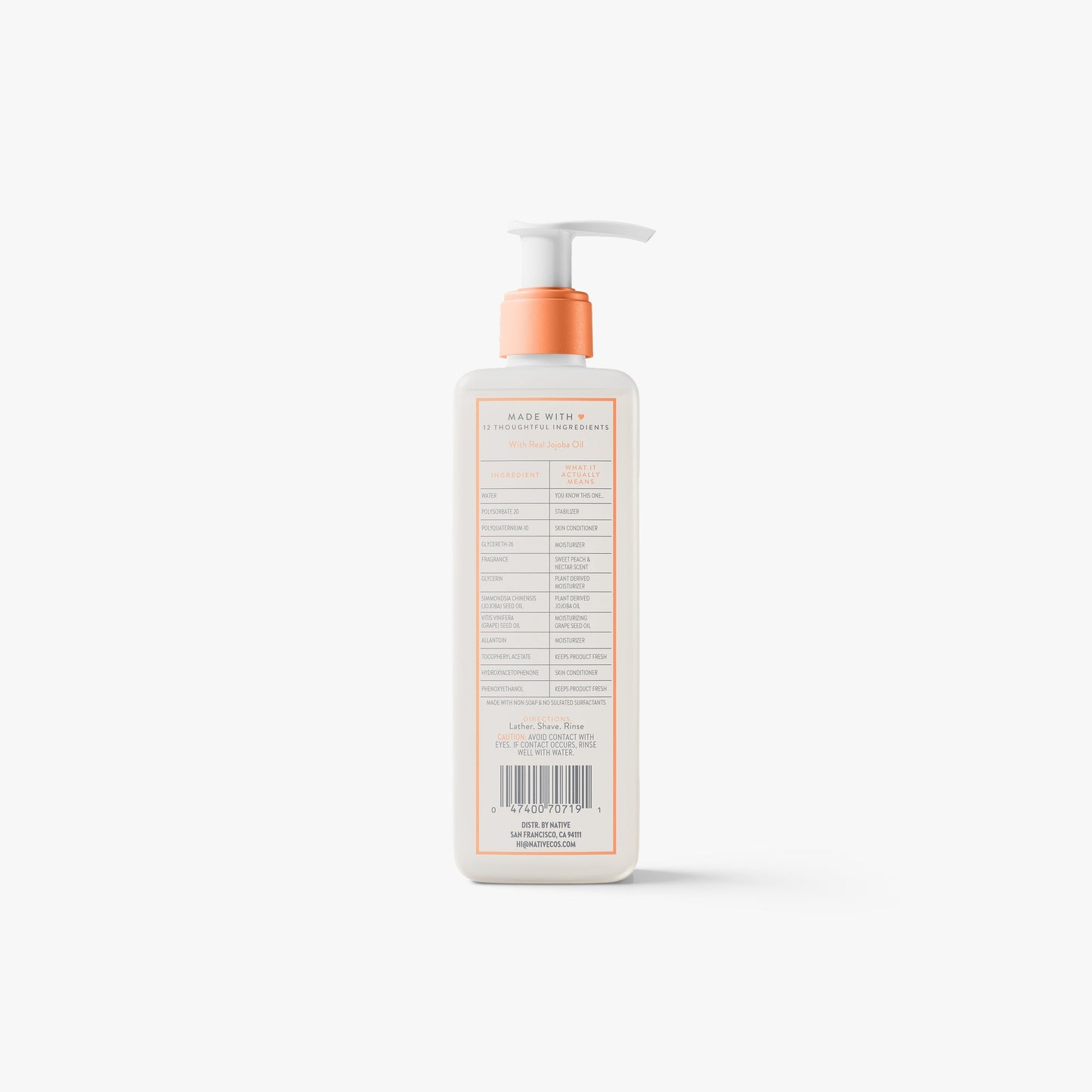 Silky Smooth Shave Oil Sweet Peach and Nectar Classic 7.6oz Daily Care