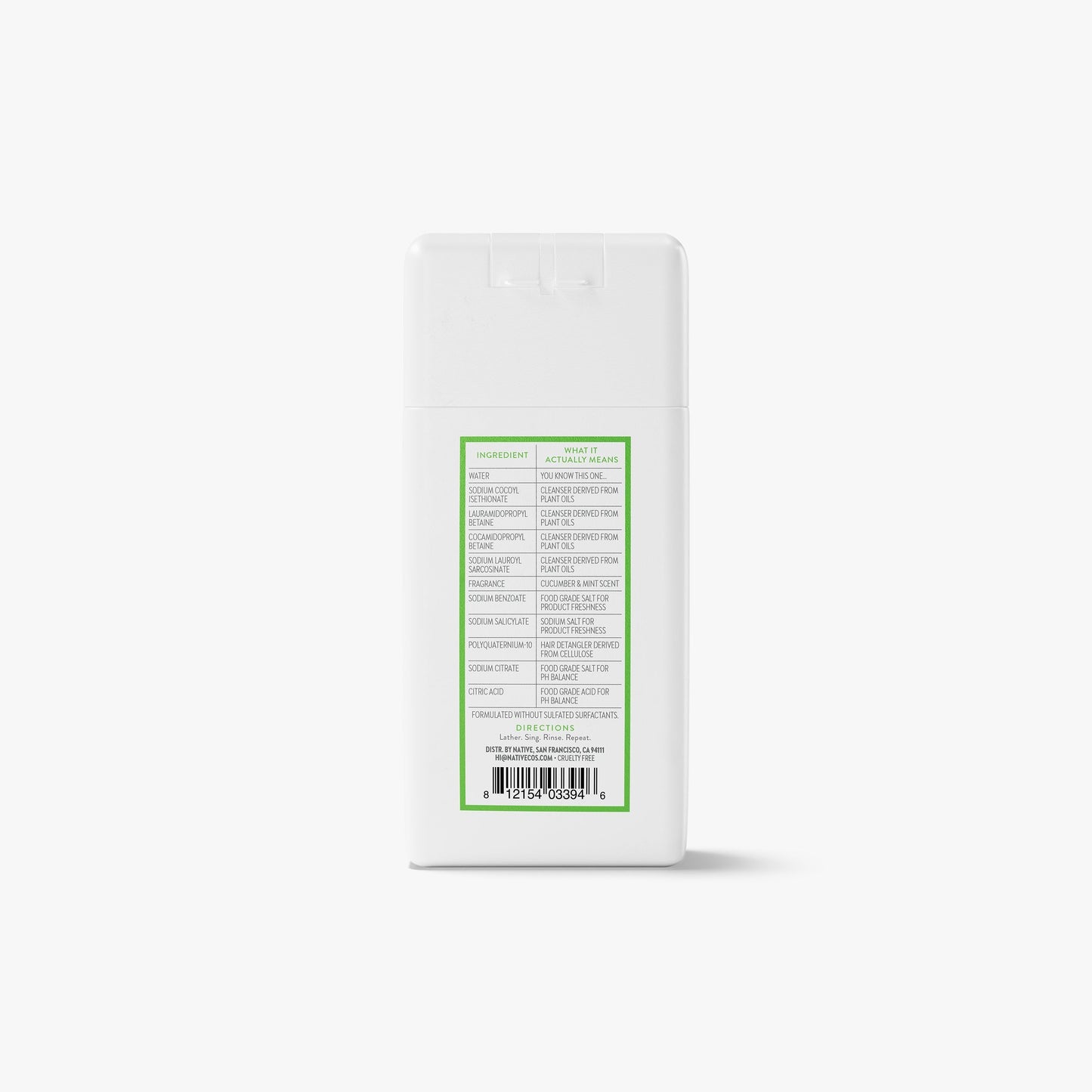 Mini Volumizing Shampoo Cucumber and Mint Classic 3oz Daily Care