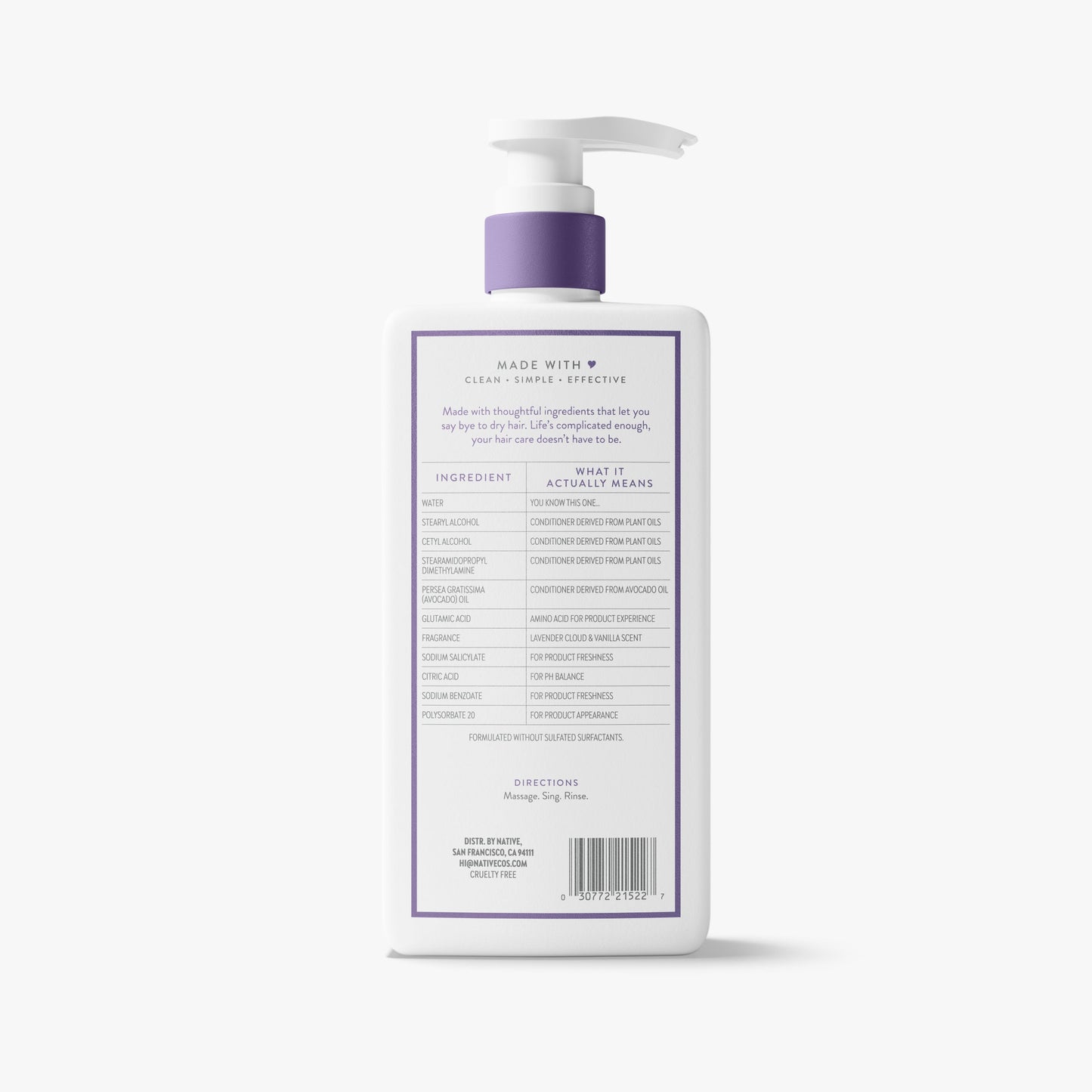 Scalp Refreshing Conditioner Lavender Cloud and Vanilla Classic 16.5oz Daily Care