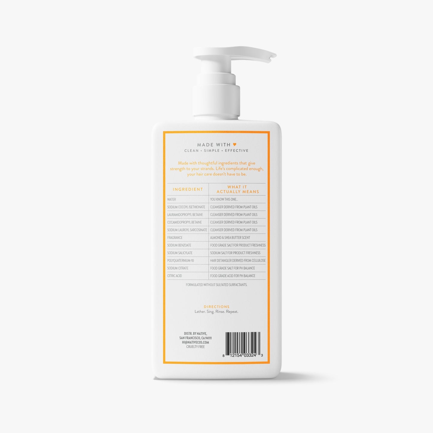Strengthening Shampoo Almond and Shea Butter Classic 16.5oz Daily Care