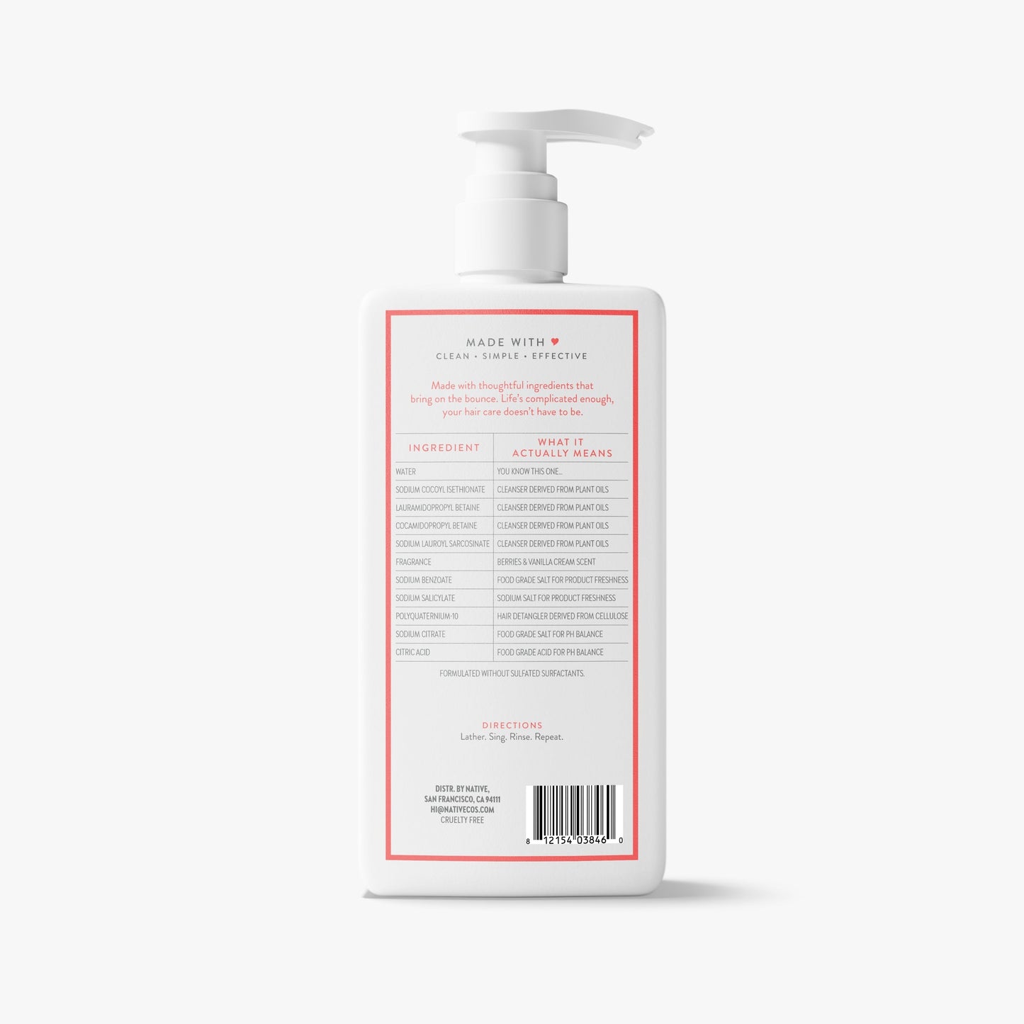 Volumizing Shampoo Berries and Vanilla Cream Classic 16.5oz Daily Care