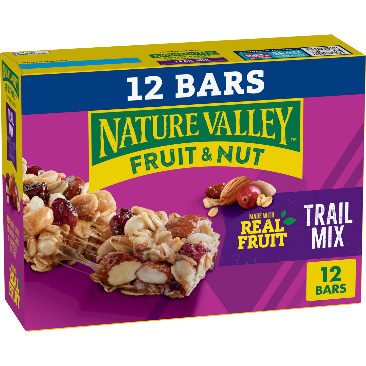 Trail Mix Fruit and Nut Bars 12ct Flavorful Choice for Everyday Snacking