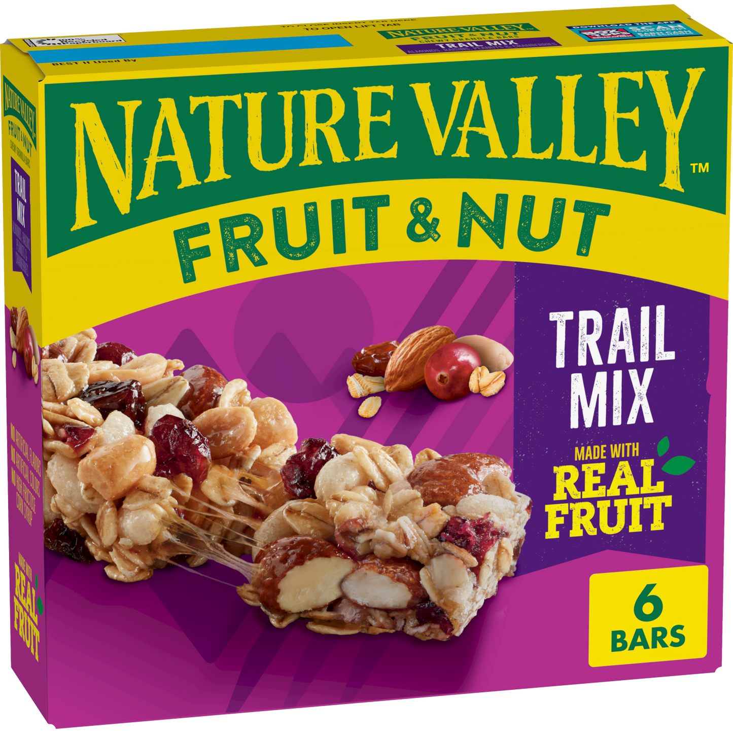 Trail Mix Fruit and Nut Bars Convenient Pantry Selection