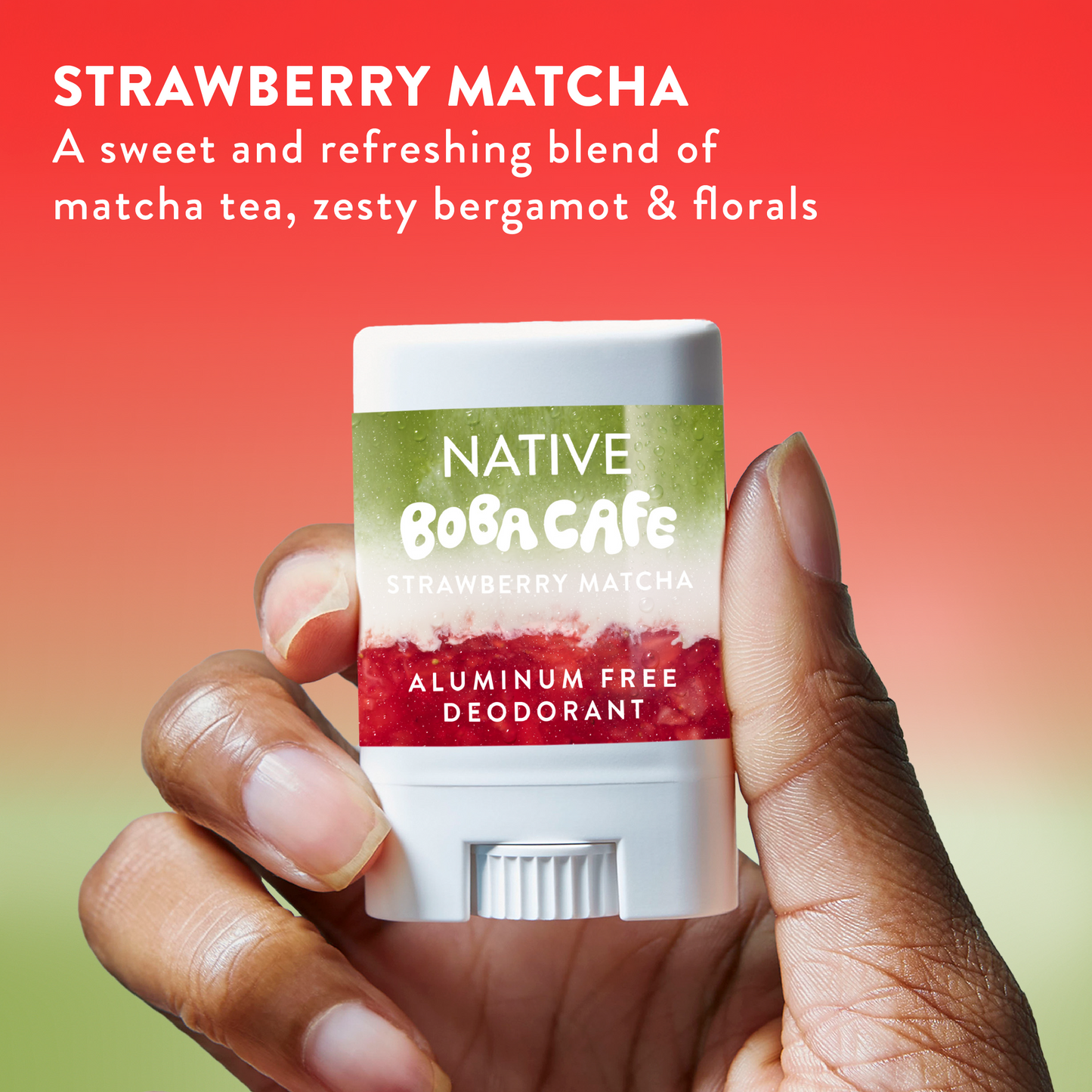 Mini Deodorant Stick Strawberry Matcha Limited Edition 0.35oz Daily Care