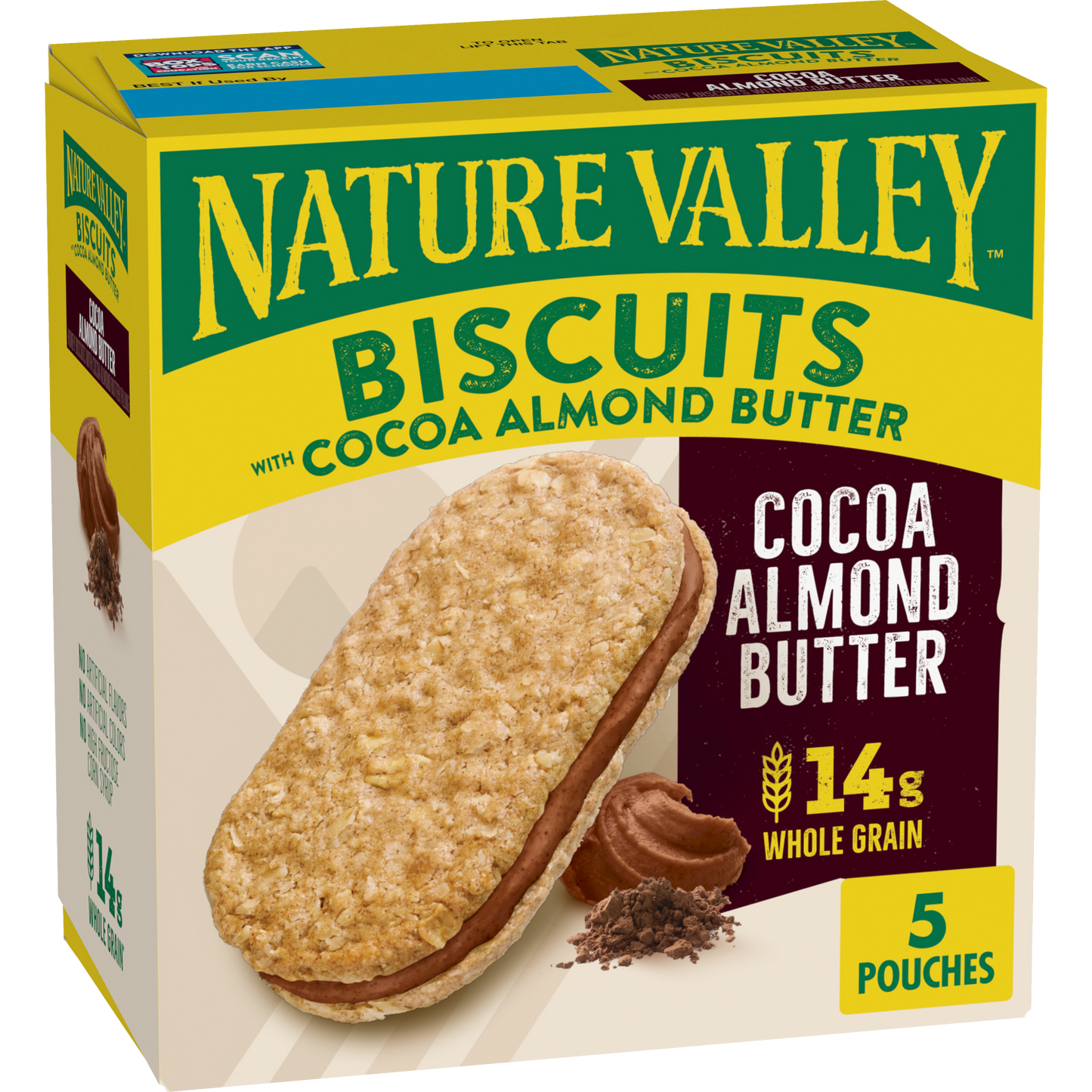 Cocoa Almond Butter Biscuit Sandwiches Convenient Pantry Selection