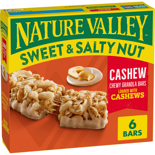 Cashew Sweet and Salty Granola Bars Portable Option for Daily Snack Breaks