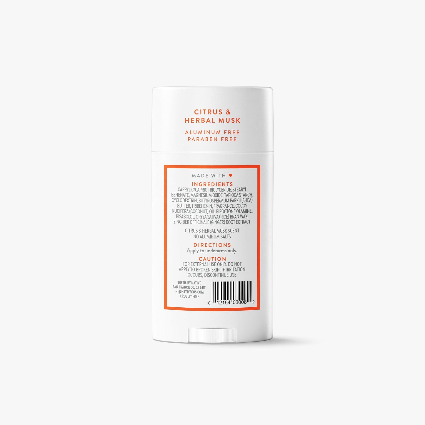 Deodorant Stick Citrus and Herbal Musk Classic 2.65oz Daily Care