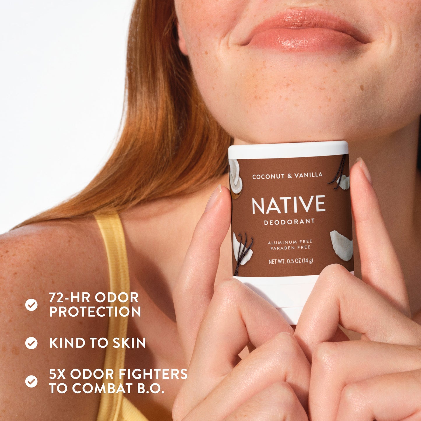 Mini Deodorant Stick Coconut and Vanilla Classic 0.5oz Daily Care