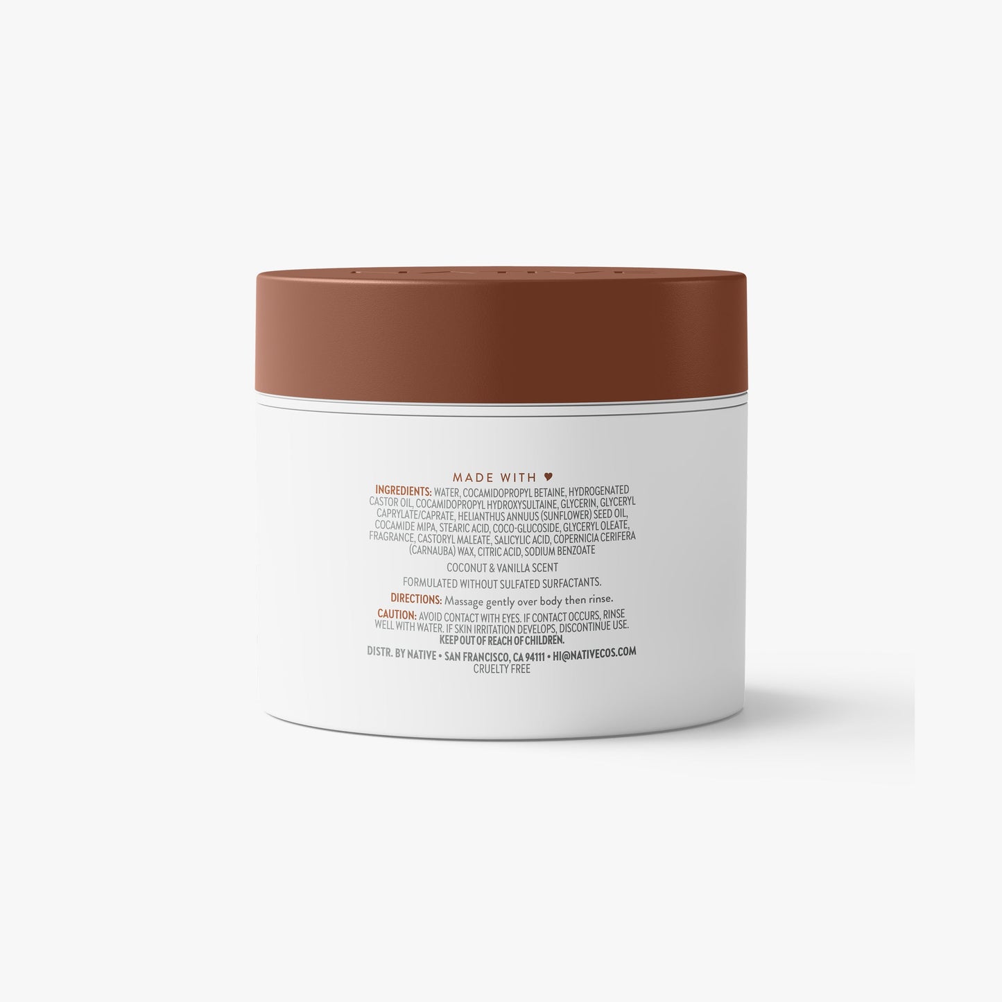 Body Scrub Coconut and Vanilla Classic 12oz Daily Care