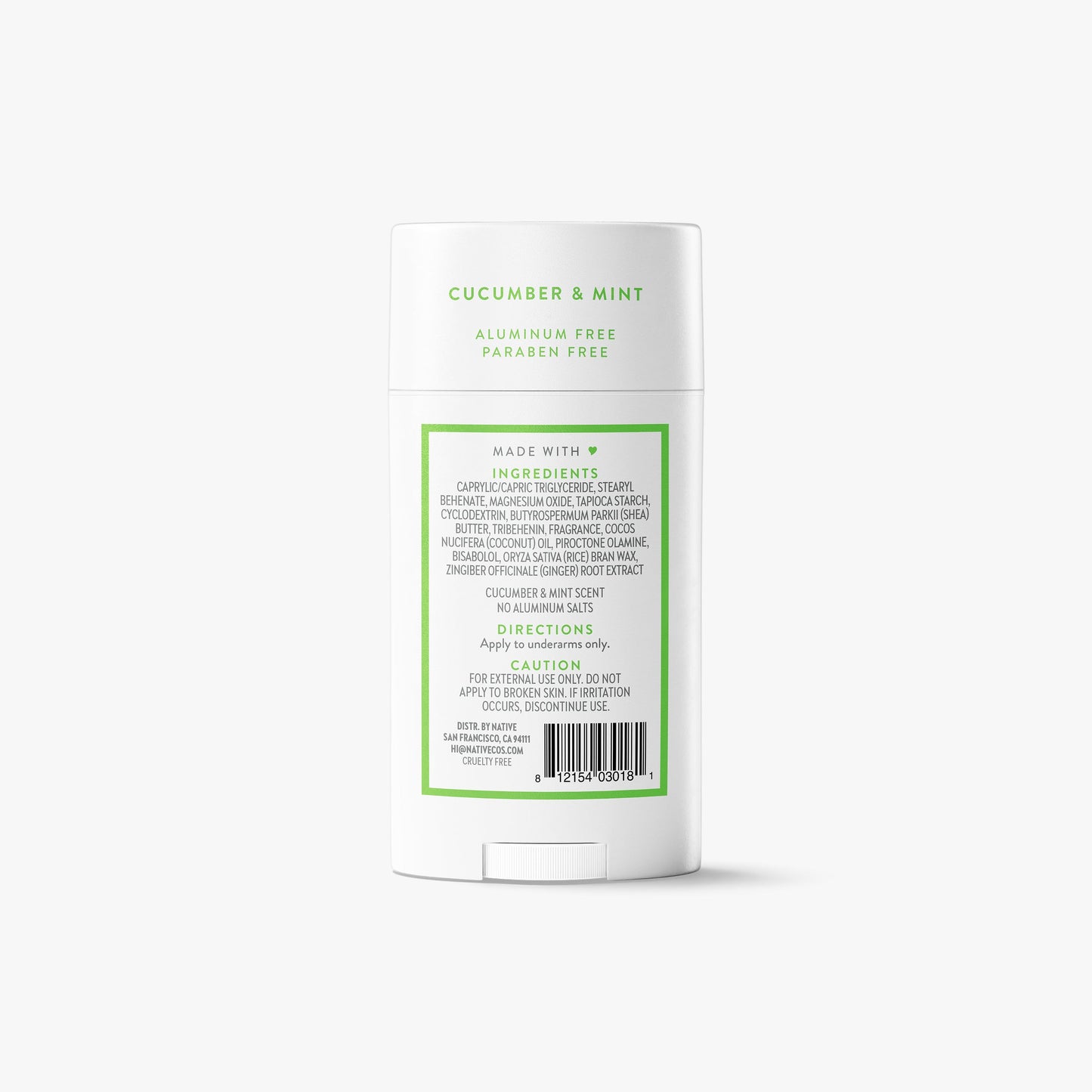 Deodorant Stick Cucumber and Mint Classic 2.65oz Daily Care