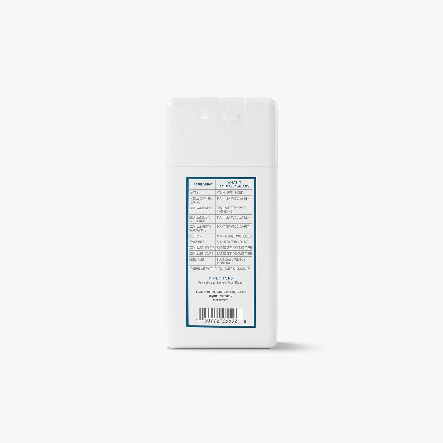 Mini Body Wash Sea Salt and Cedar Classic 3oz Daily Care