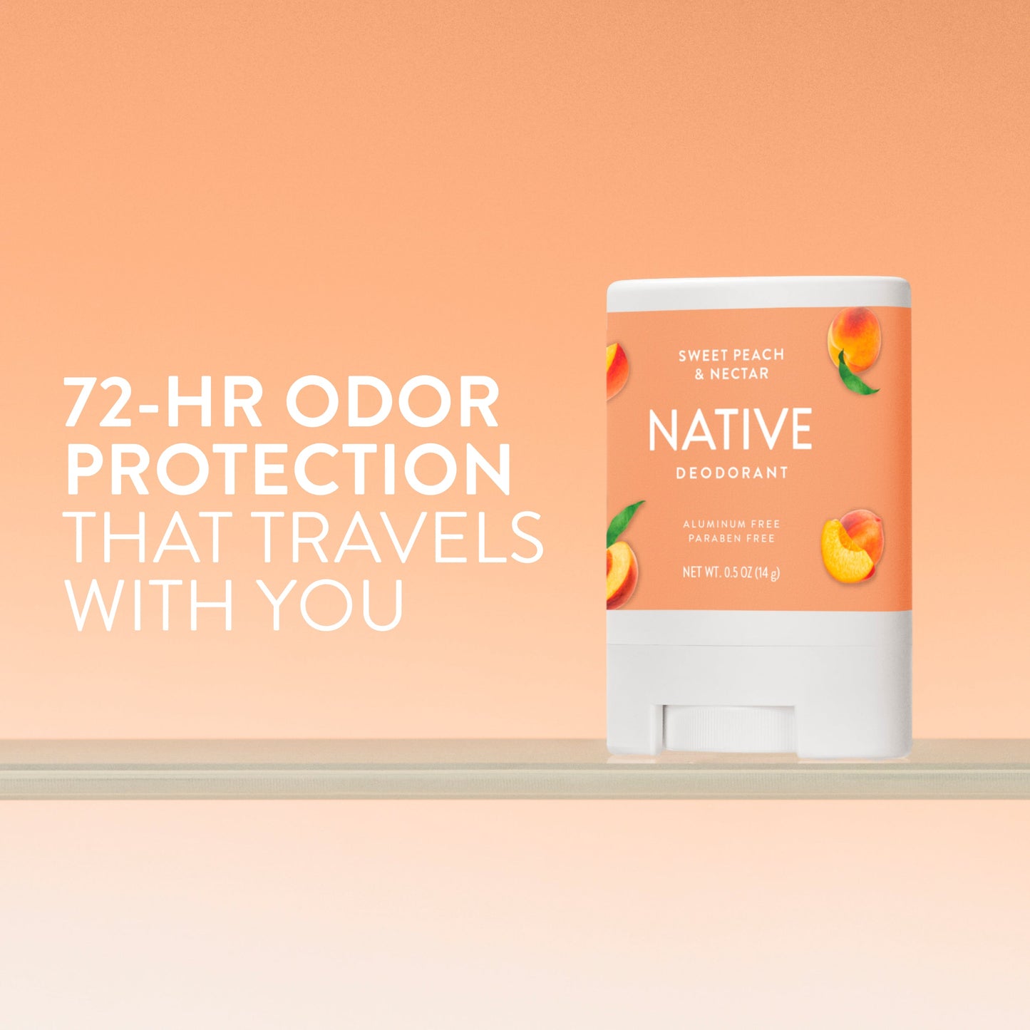 Mini Deodorant Stick Sweet Peach and Nectar Classic 0.5oz Daily Care