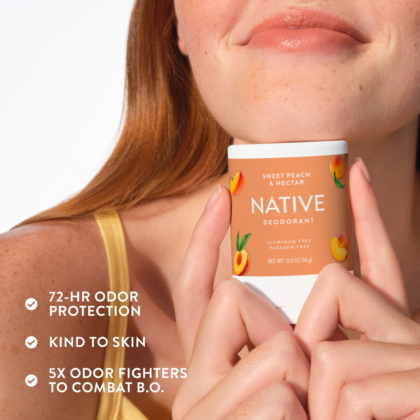 Mini Deodorant Stick Sweet Peach and Nectar Classic 0.5oz Daily Care