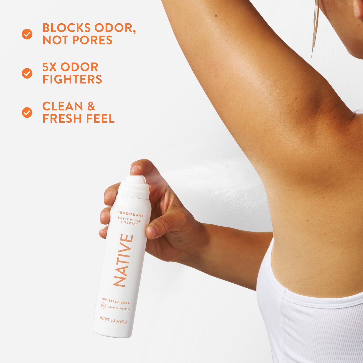 Deodorant Spray Sweet Peach and Nectar Classic 3.5oz Daily Care