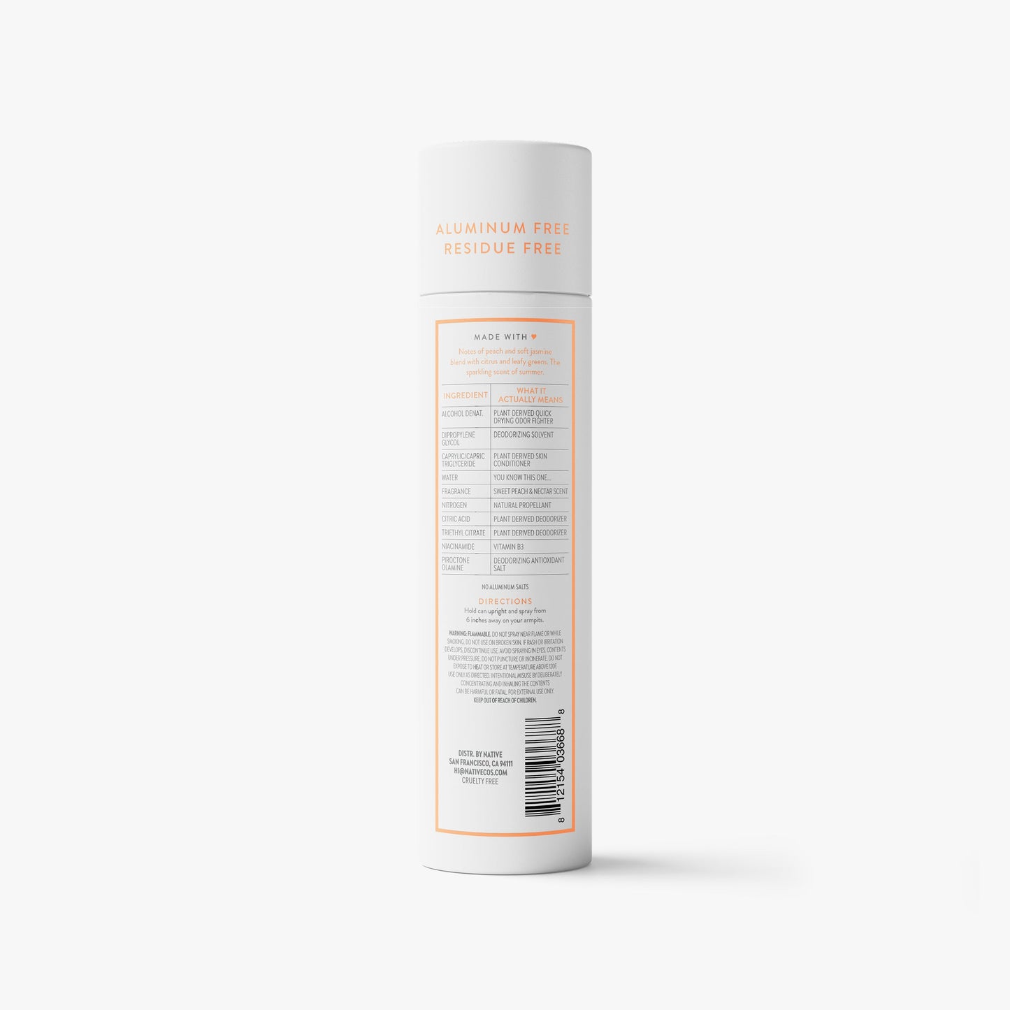 Deodorant Spray Sweet Peach and Nectar Classic 3.5oz Daily Care