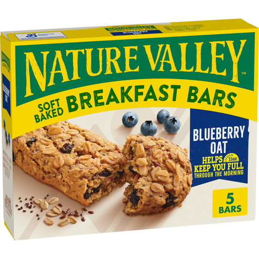 Blueberry Oat Soft Baked Breakfast Bars Versatile Choice for Family Snack Time