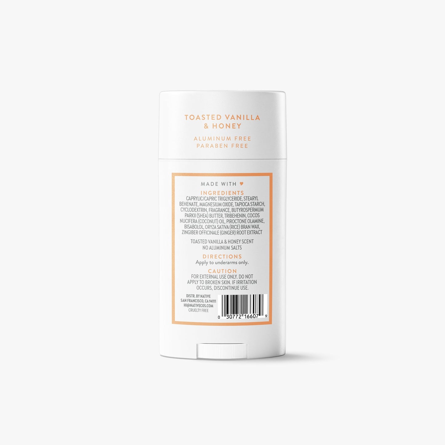 Deodorant Stick Toasted Vanilla and Honey Classic 2.65oz Daily Care