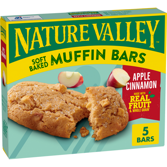Apple Cinnamon Soft Baked Muffin Bars Portable Option for Daily Snack Breaks