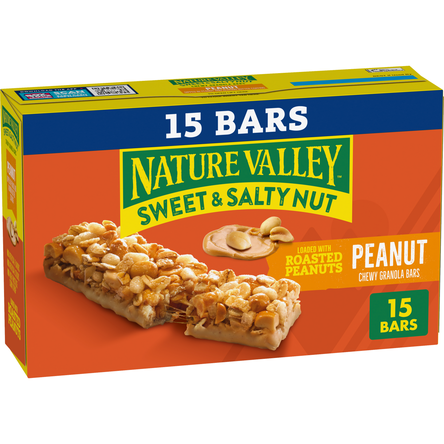 Peanut Sweet and Salty Granola Bars 15ct Versatile Choice for Family Snack Time