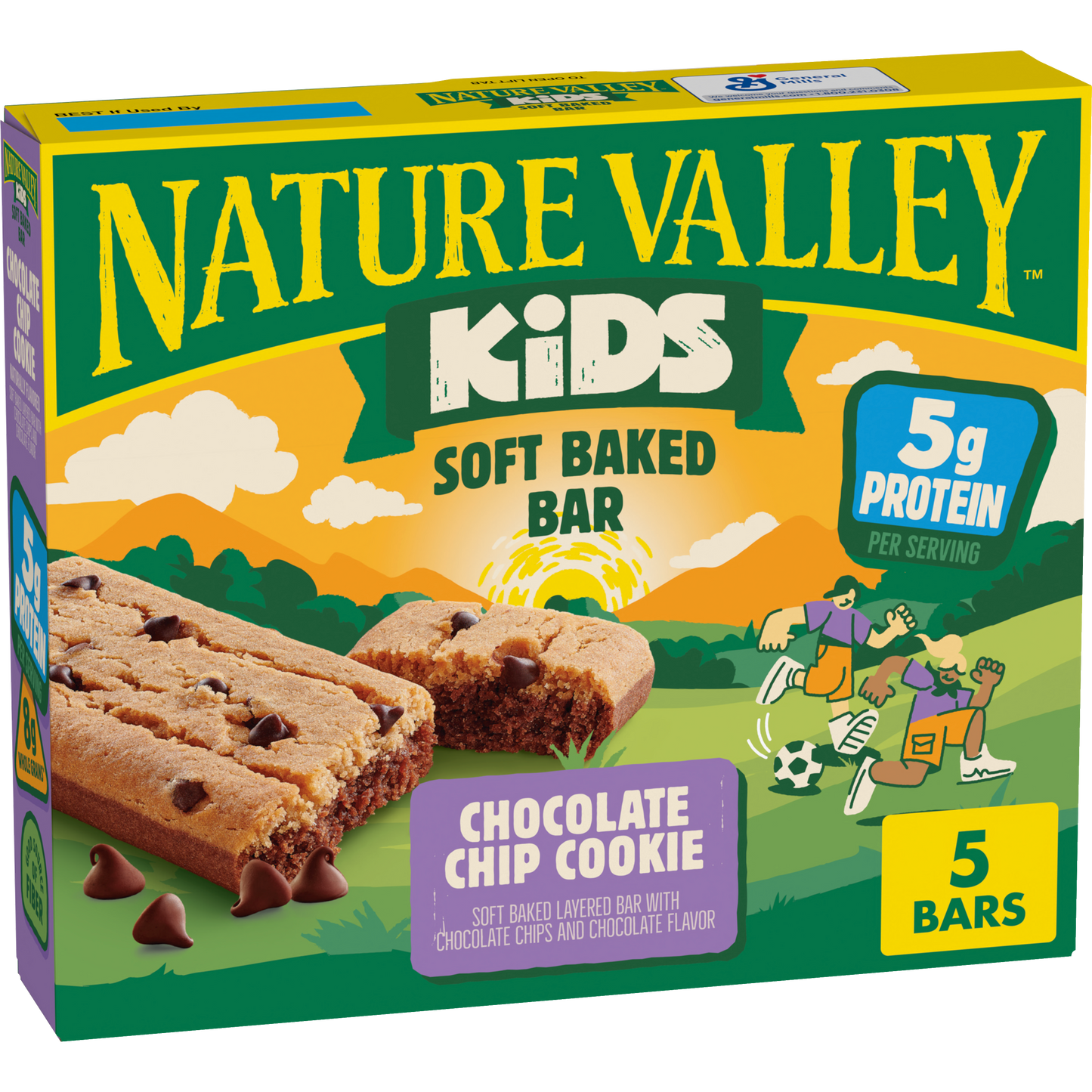 Kid Soft Baked Chocolate Chip Cookie Protein Bar Familiar Flavor for Busy Schedules