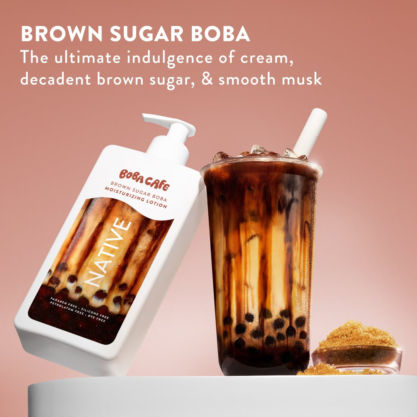Body Lotion Brown Sugar Boba Limited Edition 16.5oz Daily Care