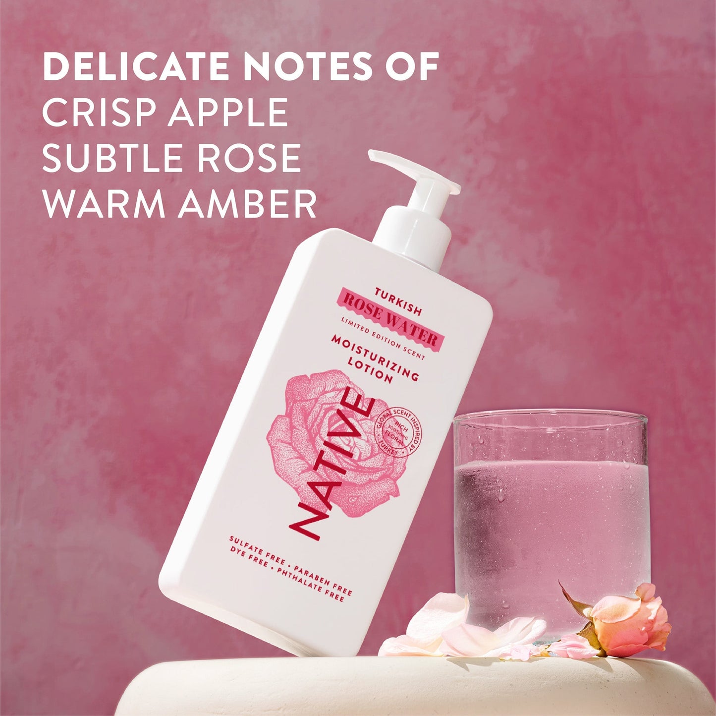 Body Lotion Turkish Rose Water Limited Edition 16.5oz Daily Care