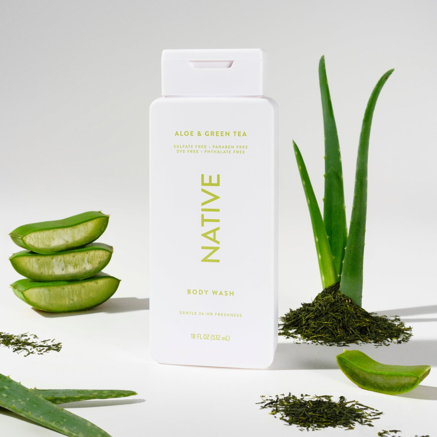 Body Wash Aloe and Green Tea Classic 18oz Daily Care