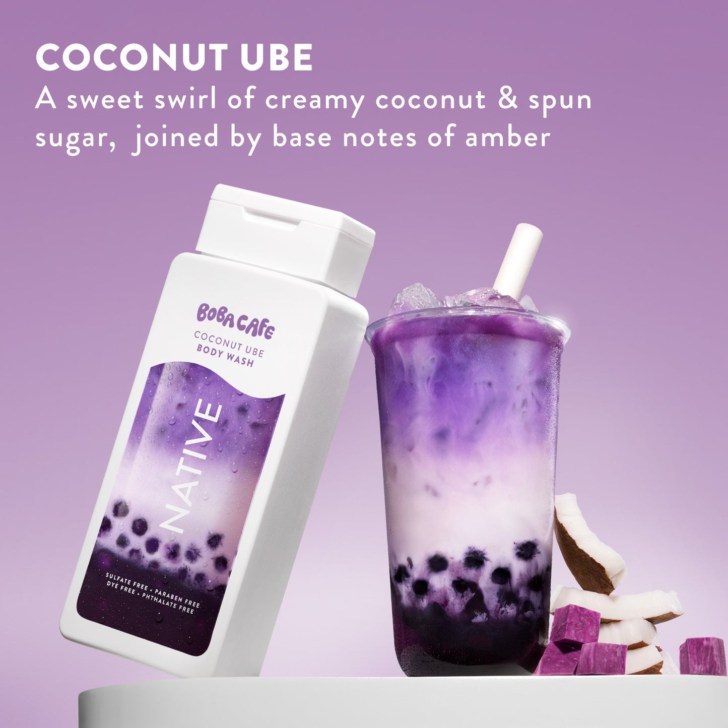 Body Wash Coconut Ube Limited Edition 18oz Daily Care
