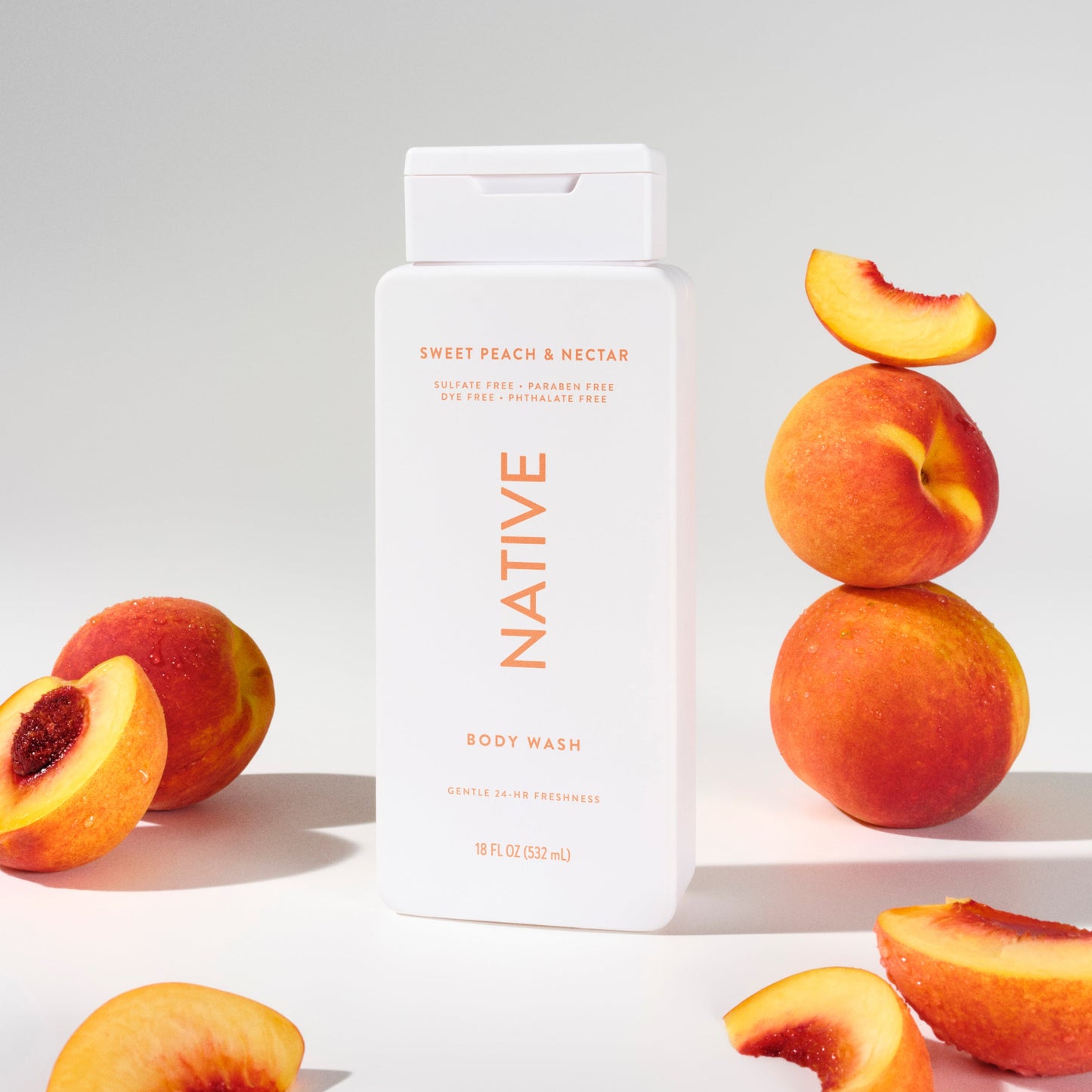 Body Wash Sweet Peach and Nectar Classic 18oz Daily Care