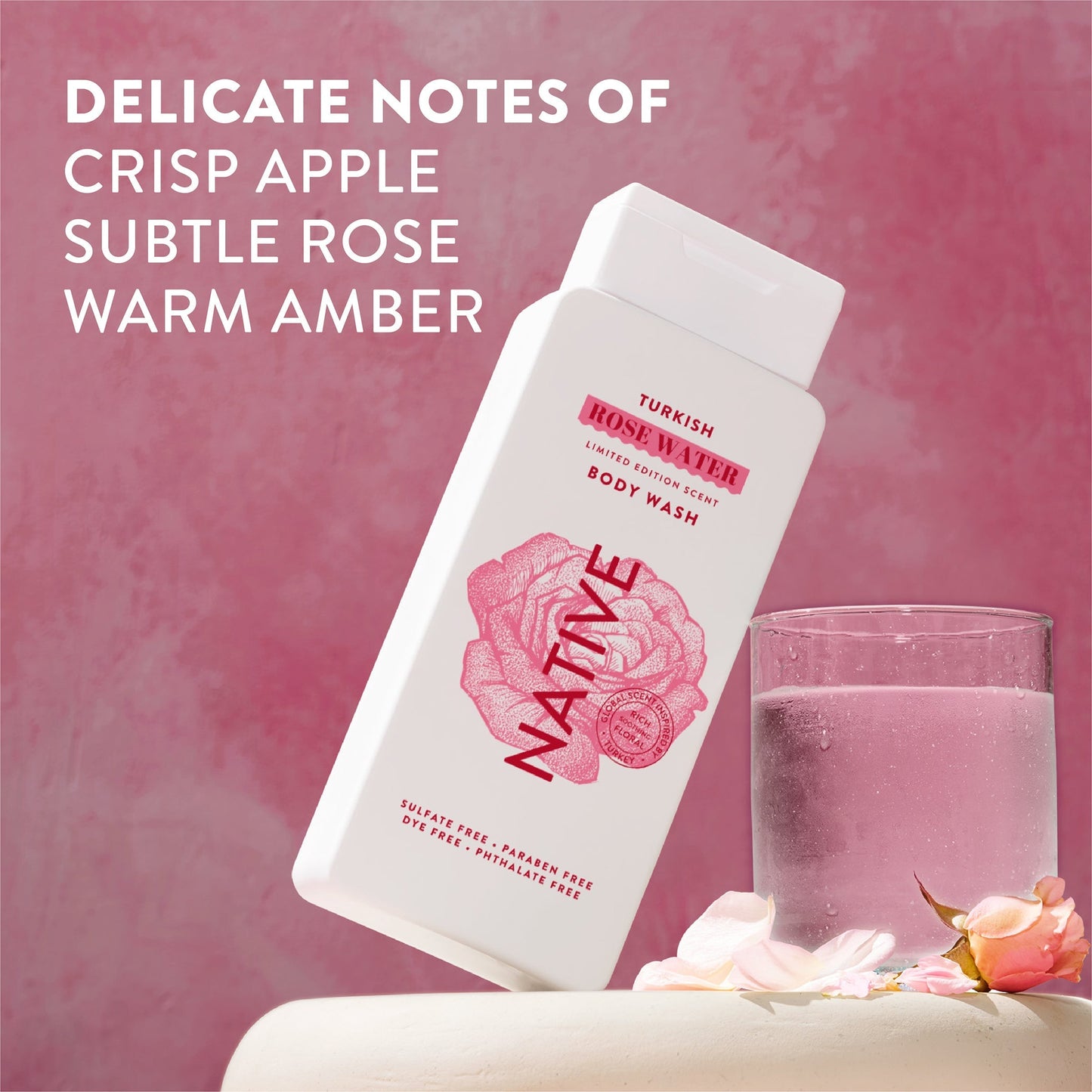 Body Wash Turkish Rose Water Limited Edition 18oz Daily Care