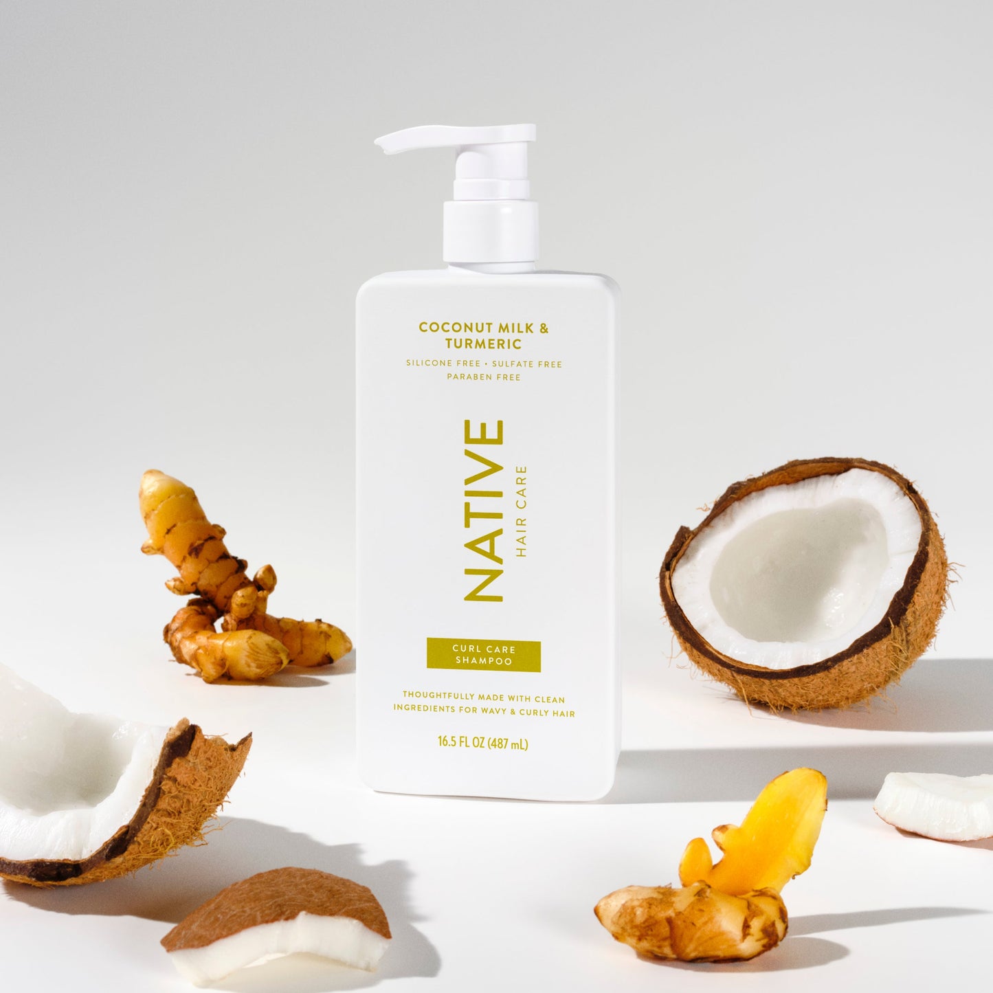 Curl Care Shampoo Coconut Milk and Turmeric Classic 16.5oz Daily Care