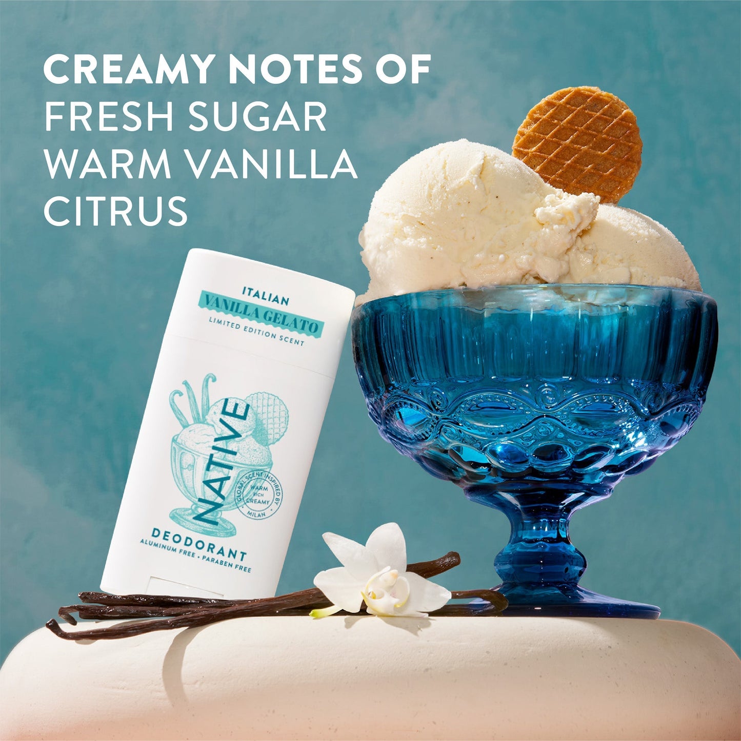 Deodorant Stick Italian Vanilla Gelato Limited Edition 2.65oz Daily Care