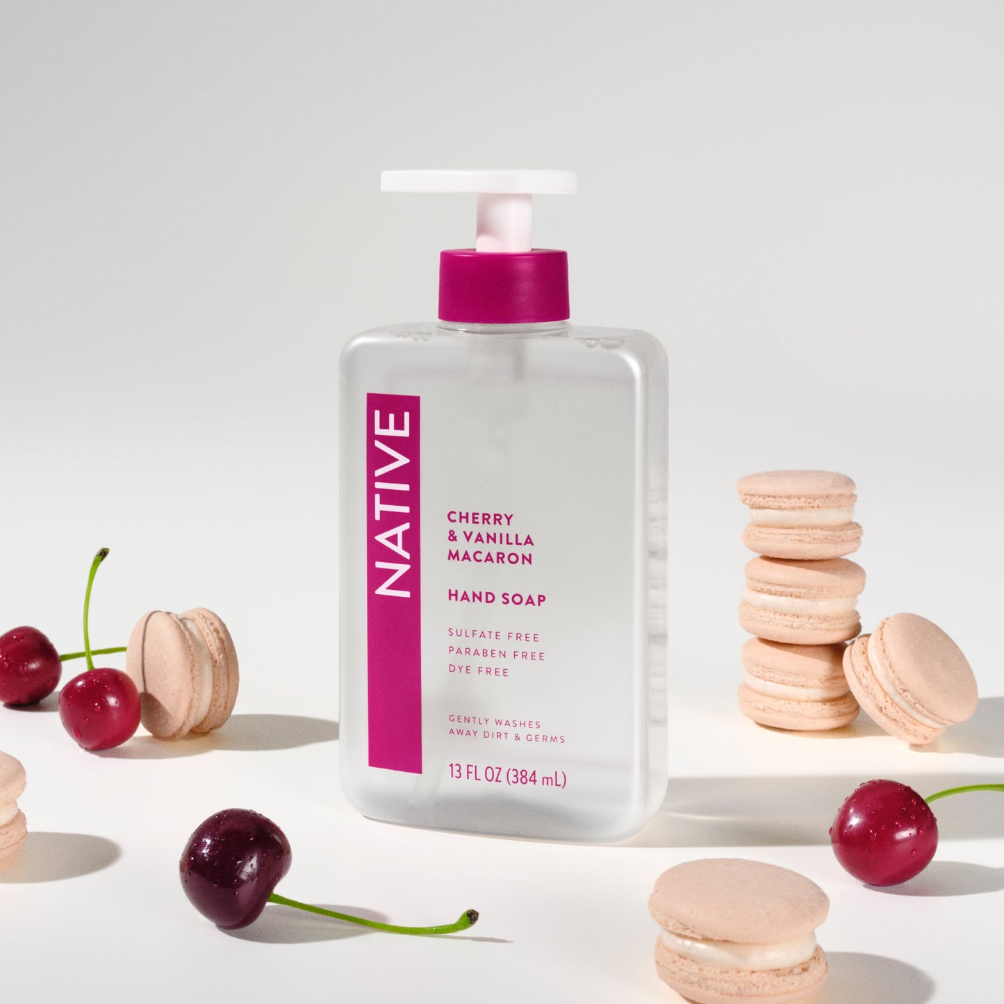Hand Soap Cherry and Vanilla Macaron Classic 13oz Daily Care