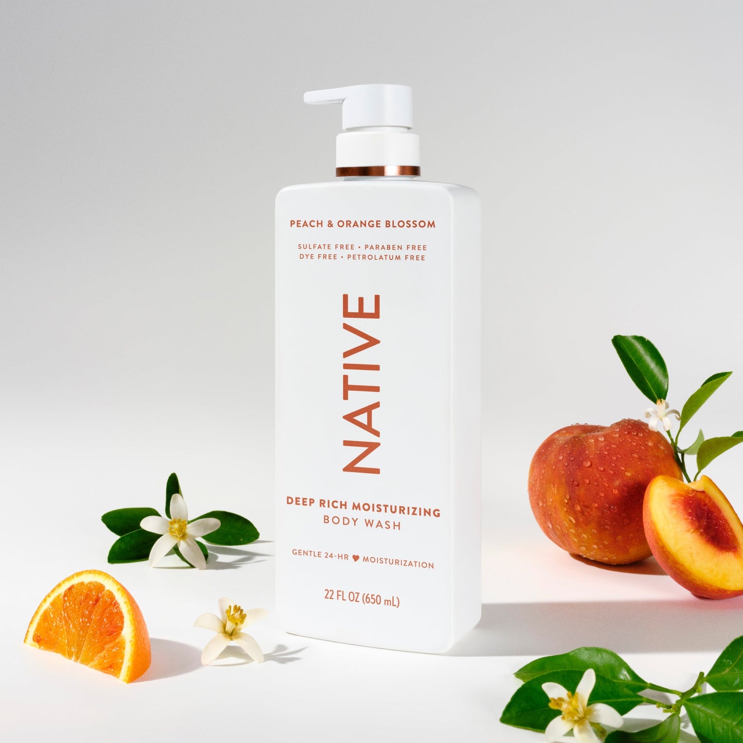 Moisturizing Body Wash Peach and Orange Blossom Classic 22oz Daily Care