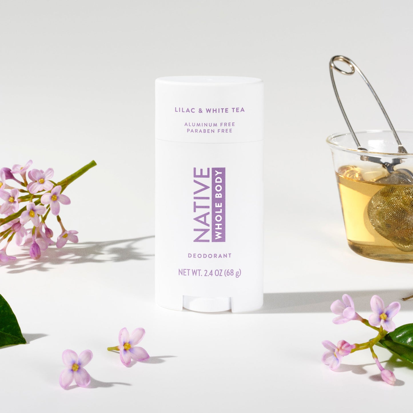 Whole Body Deodorant Stick Lilac and White Tea Classic 2.4oz Daily Care