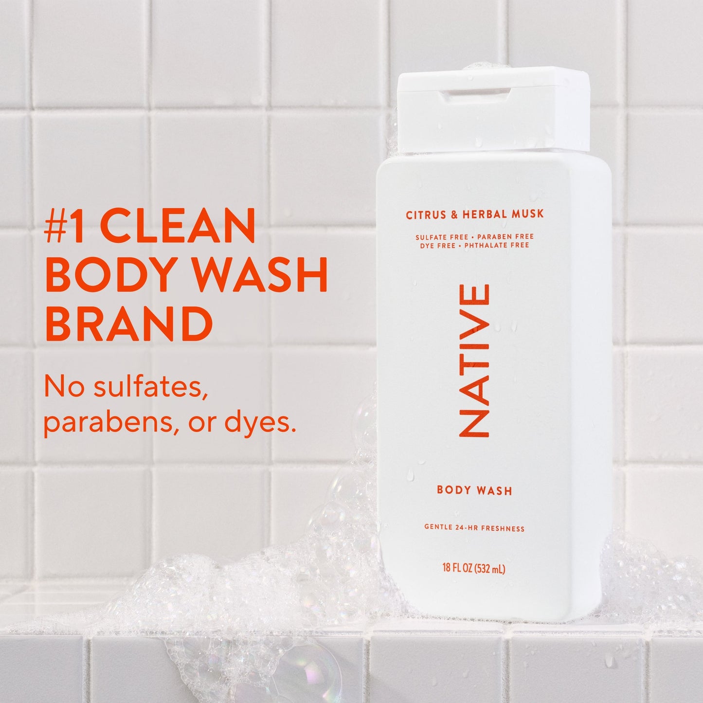Body Wash Citrus and Herbal Musk Classic 18oz Daily Care