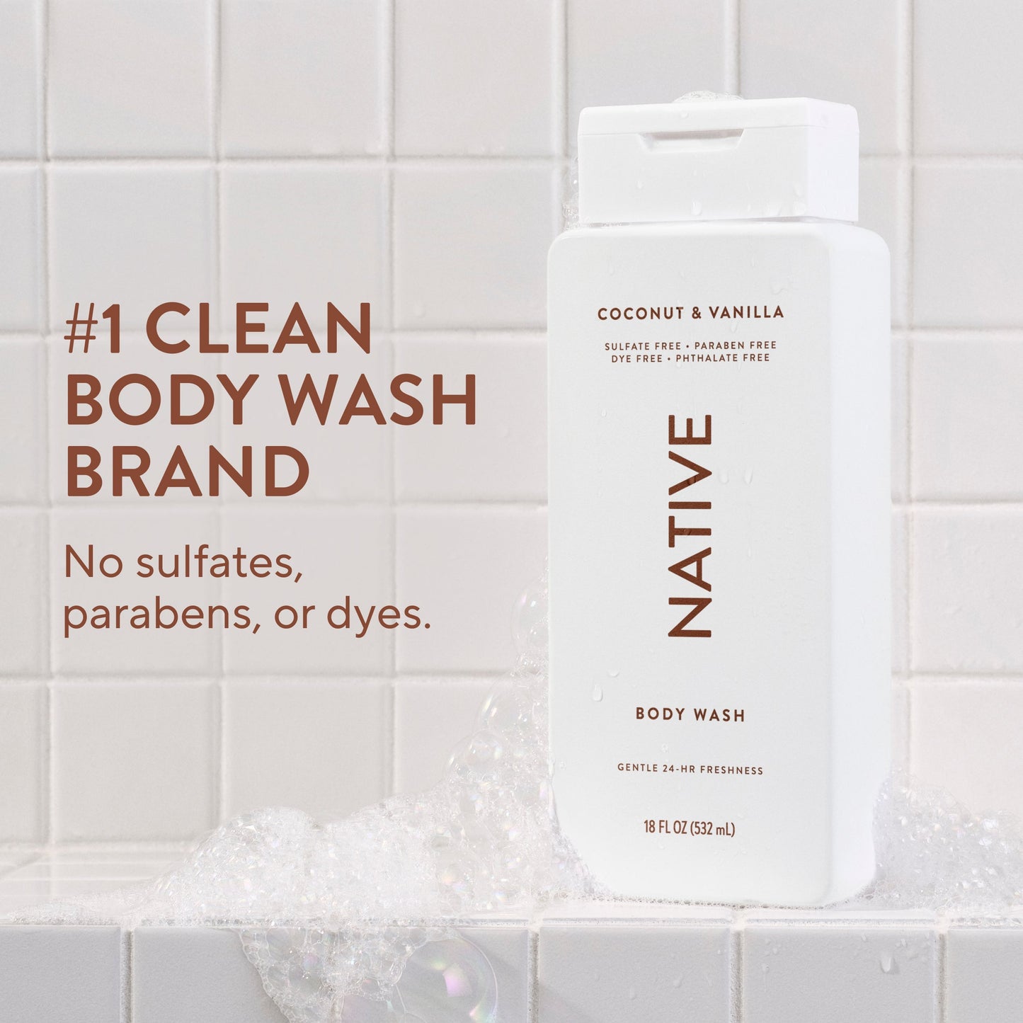 Body Wash Coconut and Vanilla Classic 18oz Daily Care