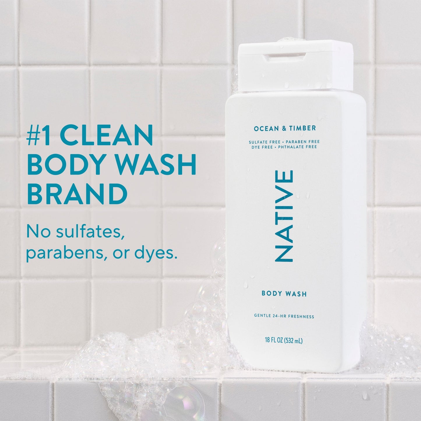 Body Wash Ocean and Timber Classic 18oz Daily Care