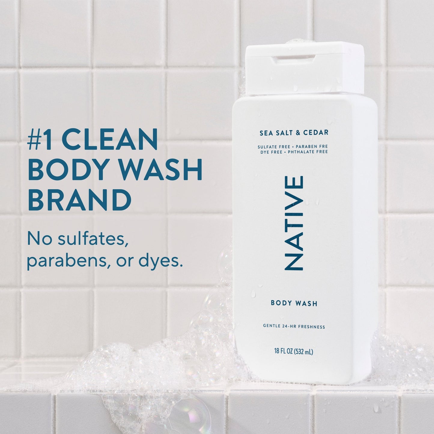 Body Wash Sea Salt and Cedar Classic 18oz Daily Care